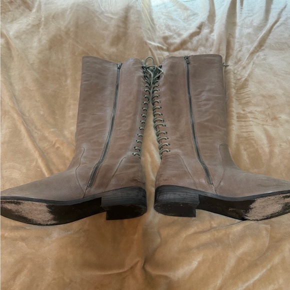 Joie Women's Slow Ride Tall Lace-Up Knee-High Riding Boots 38.5 - Picture 5 of 7